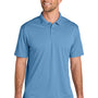 Port Authority Mens Wearever Moisture Wicking Pique Short Sleeve Polo Shirt - Carolina Blue