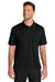 Port Authority K240 Mens Wearever Moisture Wicking Pique Short Sleeve Polo Shirt Deep Black Model Front