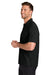 Port Authority K240 Mens Wearever Moisture Wicking Pique Short Sleeve Polo Shirt Deep Black Model Side