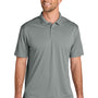 Port Authority Mens Wearever Moisture Wicking Pique Short Sleeve Polo Shirt - Gusty Grey