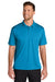 Port Authority K240 Mens Wearever Moisture Wicking Pique Short Sleeve Polo Shirt Parcel Blue Model Front