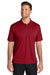 Port Authority K240 Mens Wearever Moisture Wicking Pique Short Sleeve Polo Shirt Rich Red Model Front