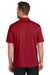 Port Authority K240 Mens Wearever Moisture Wicking Pique Short Sleeve Polo Shirt Rich Red Model Back