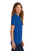 Gildan 64800L Womens Softstyle Pique Short Sleeve Polo Shirt Royal Blue Model Side