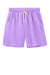 Comfort Colors 1468 Mens Garment Dyed Fleece Shorts w/ Pockets Neon Violet Purple Flat Front