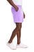 Comfort Colors 1468 Mens Garment Dyed Fleece Shorts w/ Pockets Neon Violet Purple Model Side