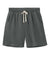 Comfort Colors 1468 Mens Garment Dyed Fleece Shorts w/ Pockets Pepper Flat Front