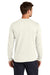 Jerzees 363L Mens Classics Long Sleeve Crewneck T-Shirt Heather Sweet Cream Model Back