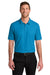 Port Authority K200/TLK200 Mens Wearever Signature Pique Short Sleeve Polo Shirt Parcel Blue Model Front