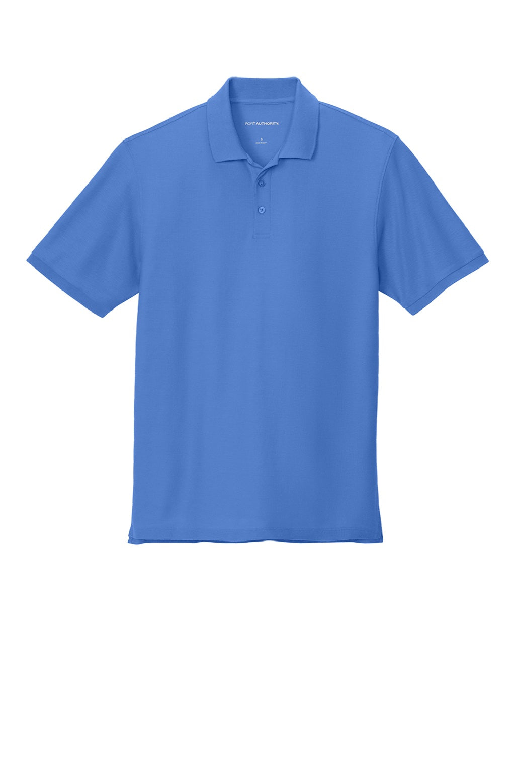 Port Authority K200/TLK200 Mens Wearever Signature Pique Short Sleeve Polo Shirt Ultramarine Blue Flat Front
