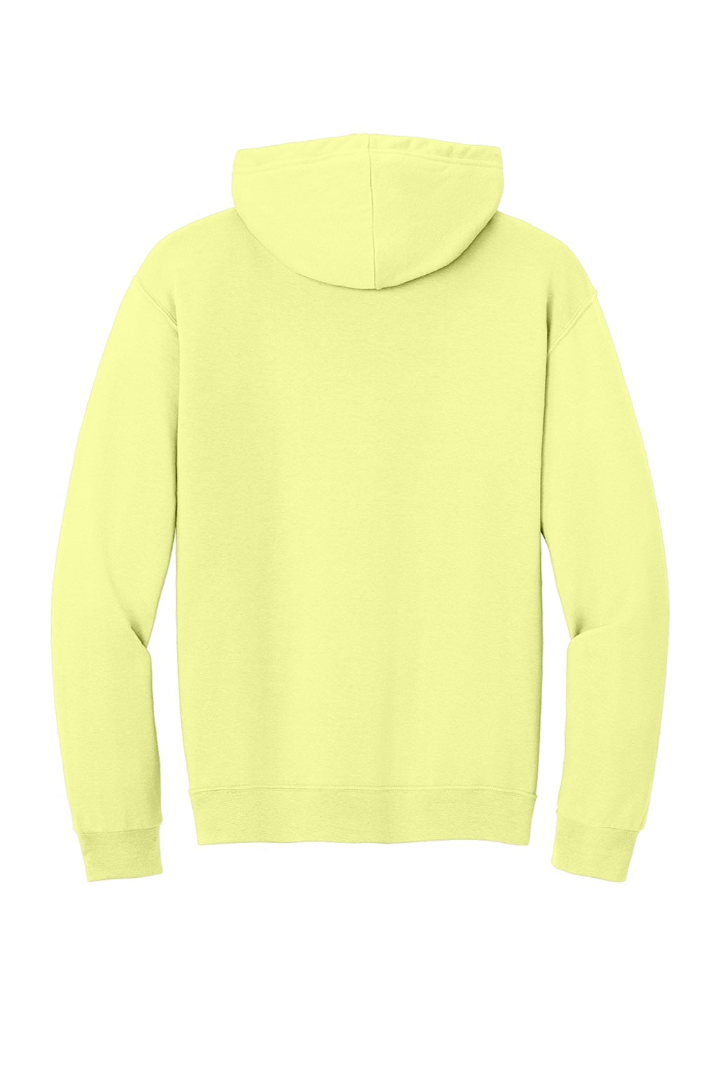 Jerzees IC49M Mens Ultimate CVC Hooded Sweatshirt Hoodie w/ Pouch Pocket Celery Juice Flat Back