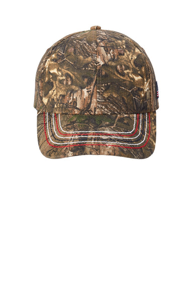 Port & Company Hats C909 Mens Adjustable Hat Realtree Xtra Camo Flat Front