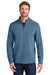 Ogio OG861 Mens Transcend 1/4 Zip Sweatshirt Mist Blue Model Front
