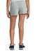 Sport-Tek YGST311 Youth Girls Jersey Knit Squad Shorts Heather Grey Model Back