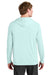 A4 A4N3409 Mens Performance Moisture Wicking Long Sleeve Hooded T-Shirt Hoodie Pastel Blue Model Back