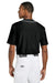 A4 A4N4184 Mens Short Sleeve Full Button Baseball Jersey Black Model Back