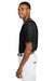 A4 A4N4184 Mens Short Sleeve Full Button Baseball Jersey Black Model Side