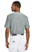 A4 A4N4184 Mens Short Sleeve Full Button Baseball Jersey Grey Model Back