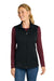 Eddie Bauer EB2570 Womens Full Zip Fleece Vest Black Model Front