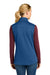 Eddie Bauer EB2570 Womens Full Zip Fleece Vest Cobalt Blue Model Back