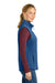 Eddie Bauer EB2570 Womens Full Zip Fleece Vest Cobalt Blue Model Side