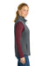 Eddie Bauer EB2570 Womens Full Zip Fleece Vest Iron Gate Grey Model Side