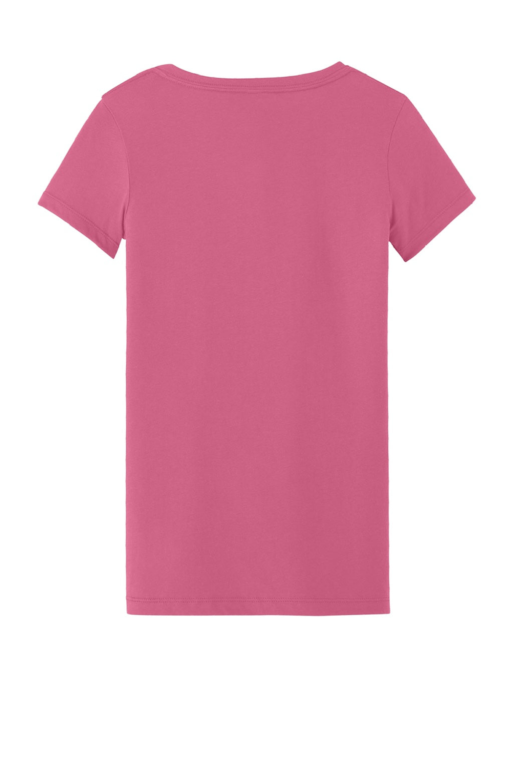 Next Level NL1540/1540 Womens Ideal Jersey Short Sleeve V-Neck T-Shirt Hot Pink Flat Back