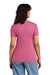 Next Level NL1540/1540 Womens Ideal Jersey Short Sleeve V-Neck T-Shirt Hot Pink Model Back