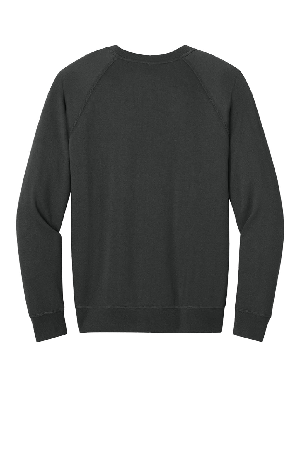 Next Level N9000/9000 Mens French Terry Long Sleeve Crewneck T-Shirt Graphite Black Flat Back