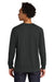 Next Level N9000/9000 Mens French Terry Long Sleeve Crewneck T-Shirt Graphite Black Model Back