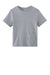 Bella + Canvas BC6110 Womens Short Sleeve Crewneck T-Shirt Heather Grey Flat Front