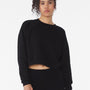 Bella + Canvas Womens Raglan Crewneck Sweatshirt - Black