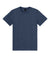 Gildan 3000 Mens Short Sleeve Crewneck T-Shirt Heather Navy Blue Flat Front
