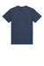 Gildan 3000 Mens Short Sleeve Crewneck T-Shirt Heather Navy Blue Flat Back