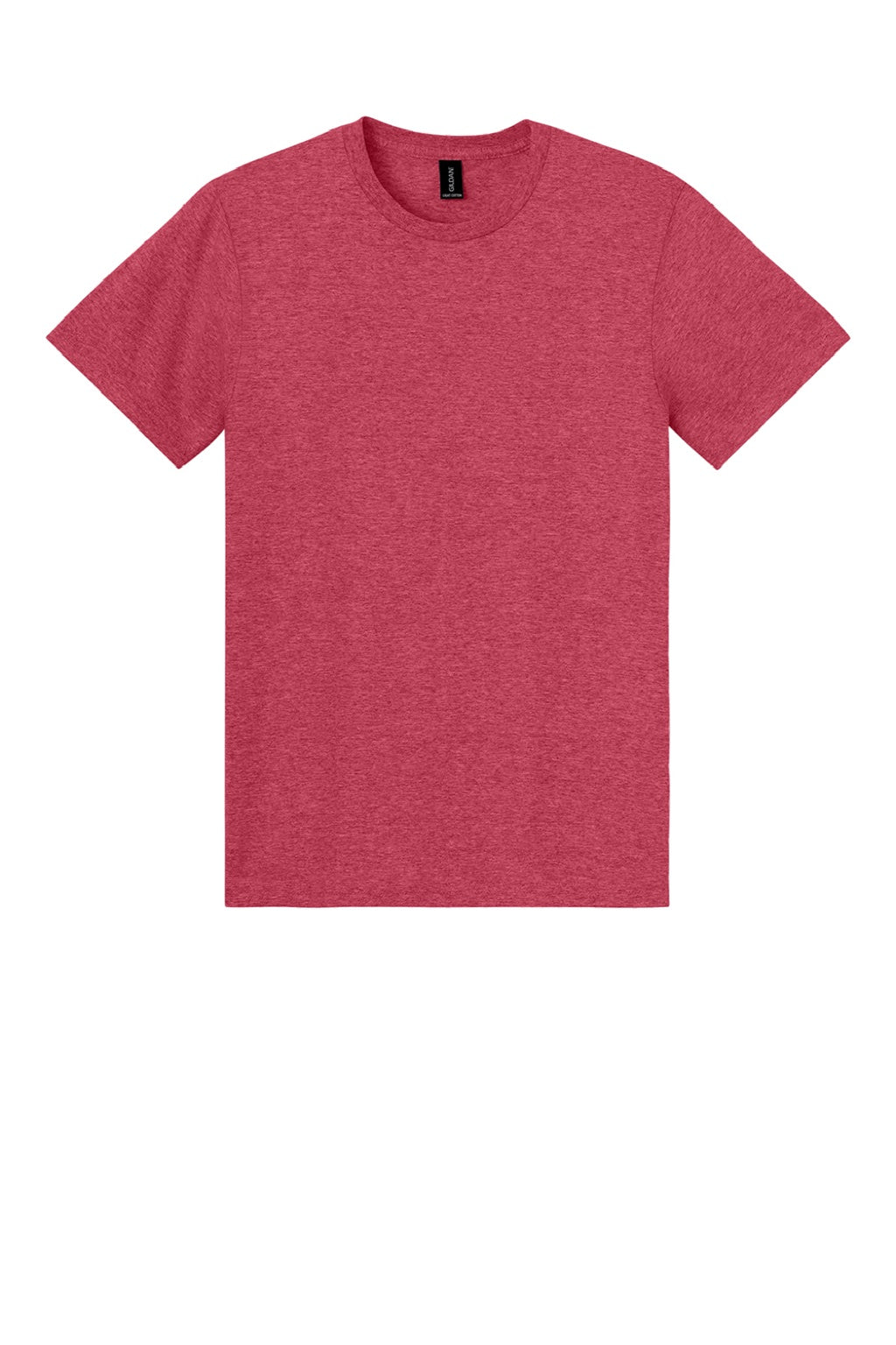 Gildan 3000 Mens Short Sleeve Crewneck T-Shirt Heather Red Flat Front
