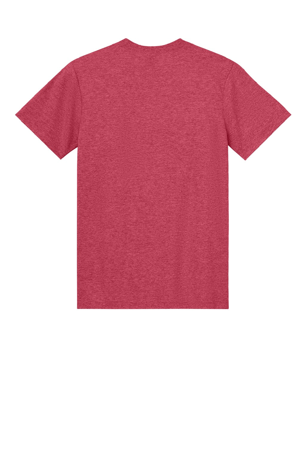 Gildan 3000 Mens Short Sleeve Crewneck T-Shirt Heather Red Flat Back
