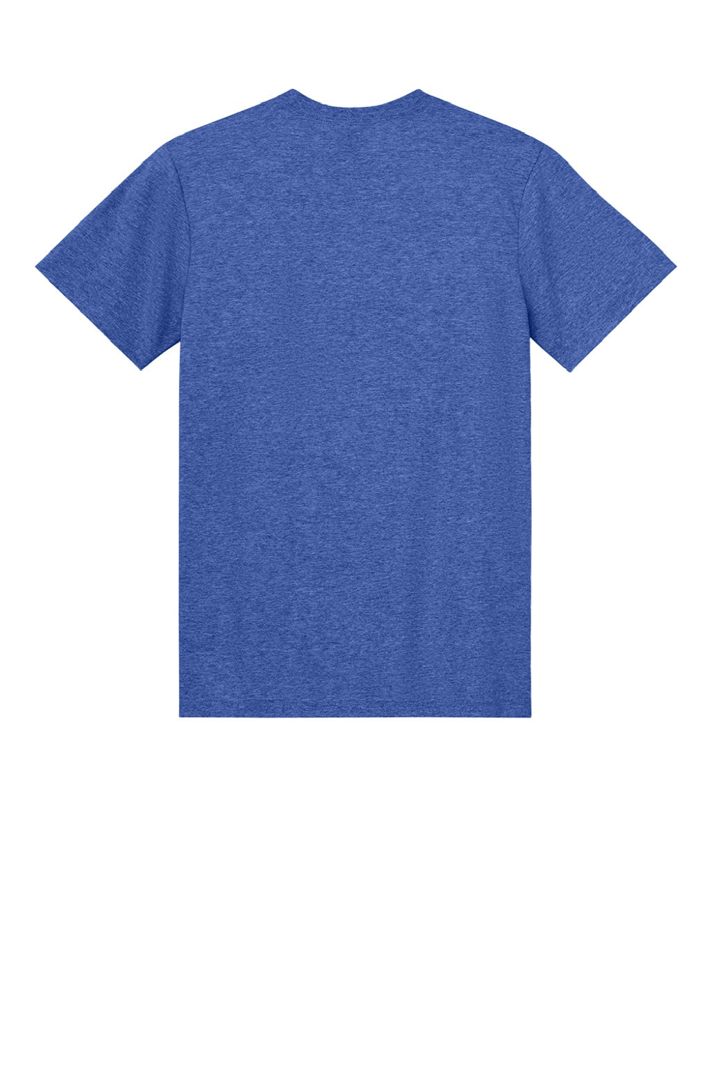 Gildan 3000 Mens Short Sleeve Crewneck T-Shirt Heather Royal Blue Flat Back