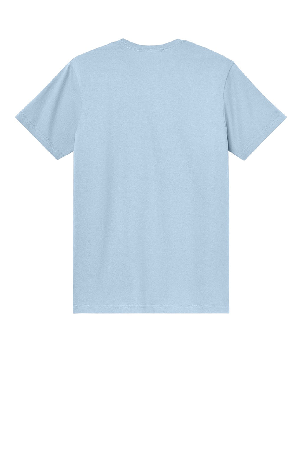 Gildan 3000 Mens Short Sleeve Crewneck T-Shirt Light Blue Flat Back