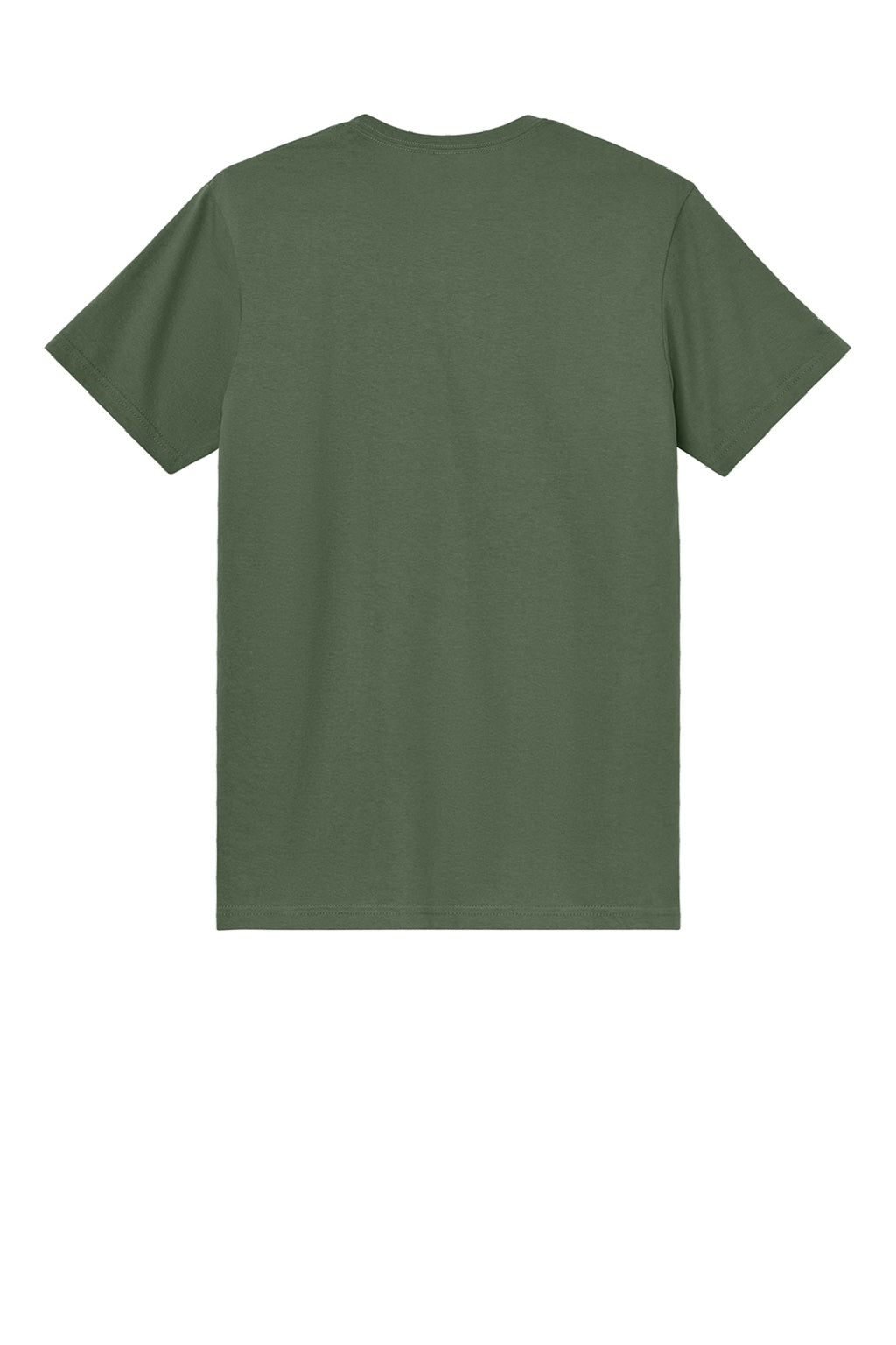 Gildan 3000 Mens Short Sleeve Crewneck T-Shirt Military Green Flat Back