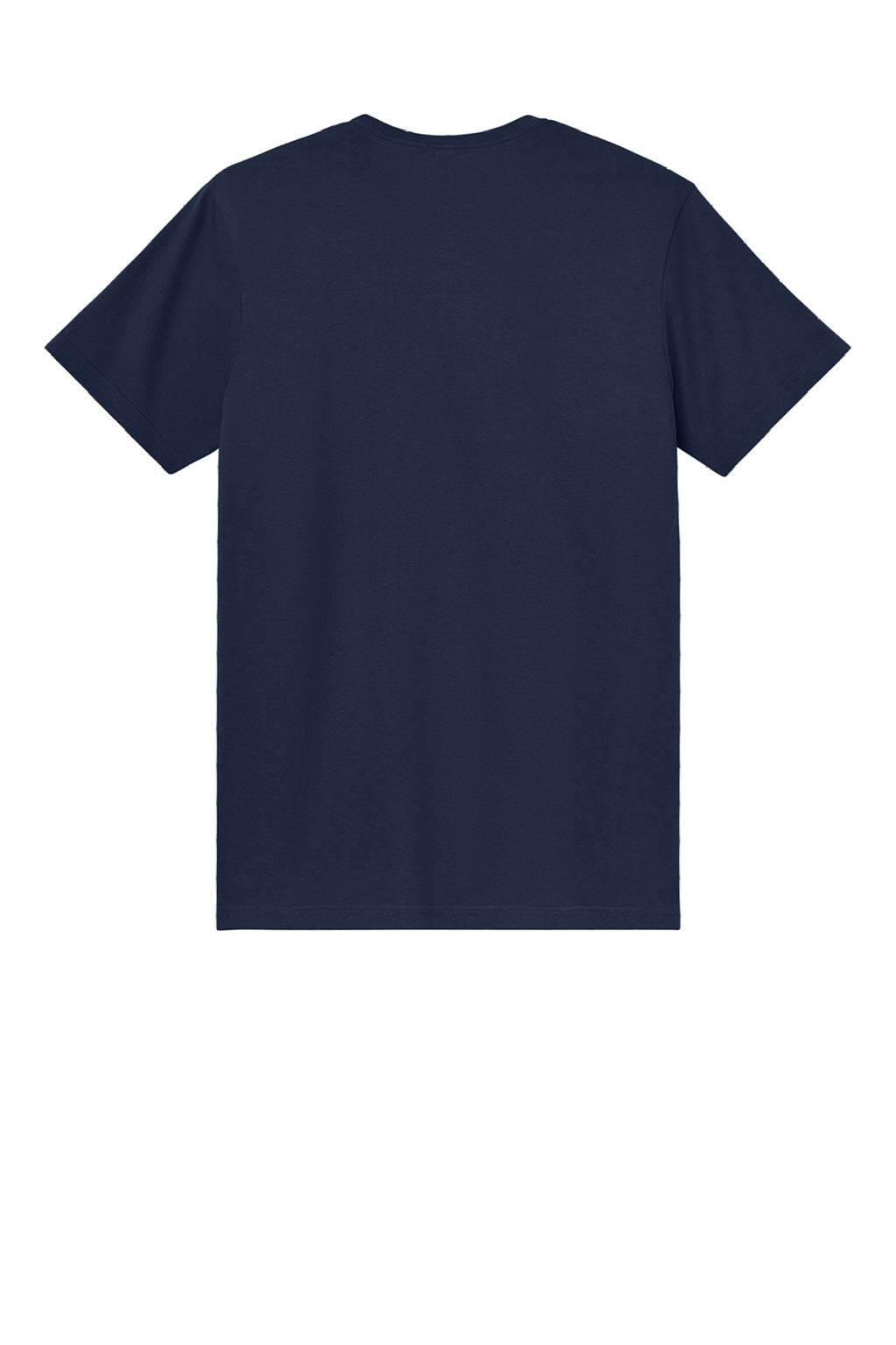 Gildan 3000 Mens Short Sleeve Crewneck T-Shirt Navy Blue Flat Back