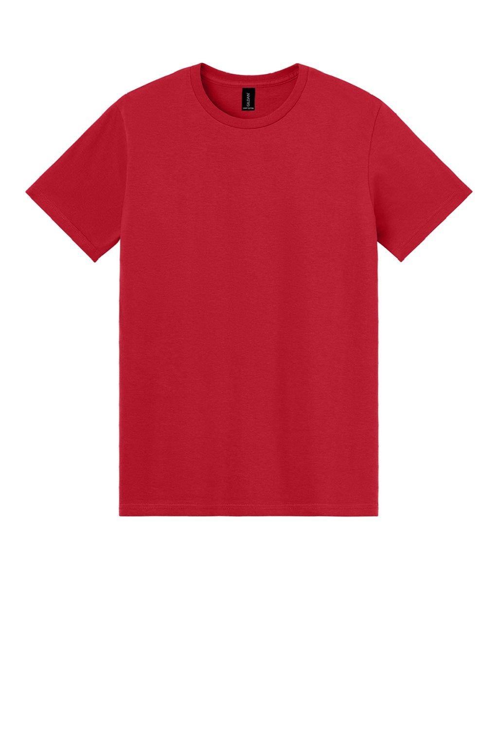 Gildan 3000 Mens Short Sleeve Crewneck T-Shirt Red Flat Front