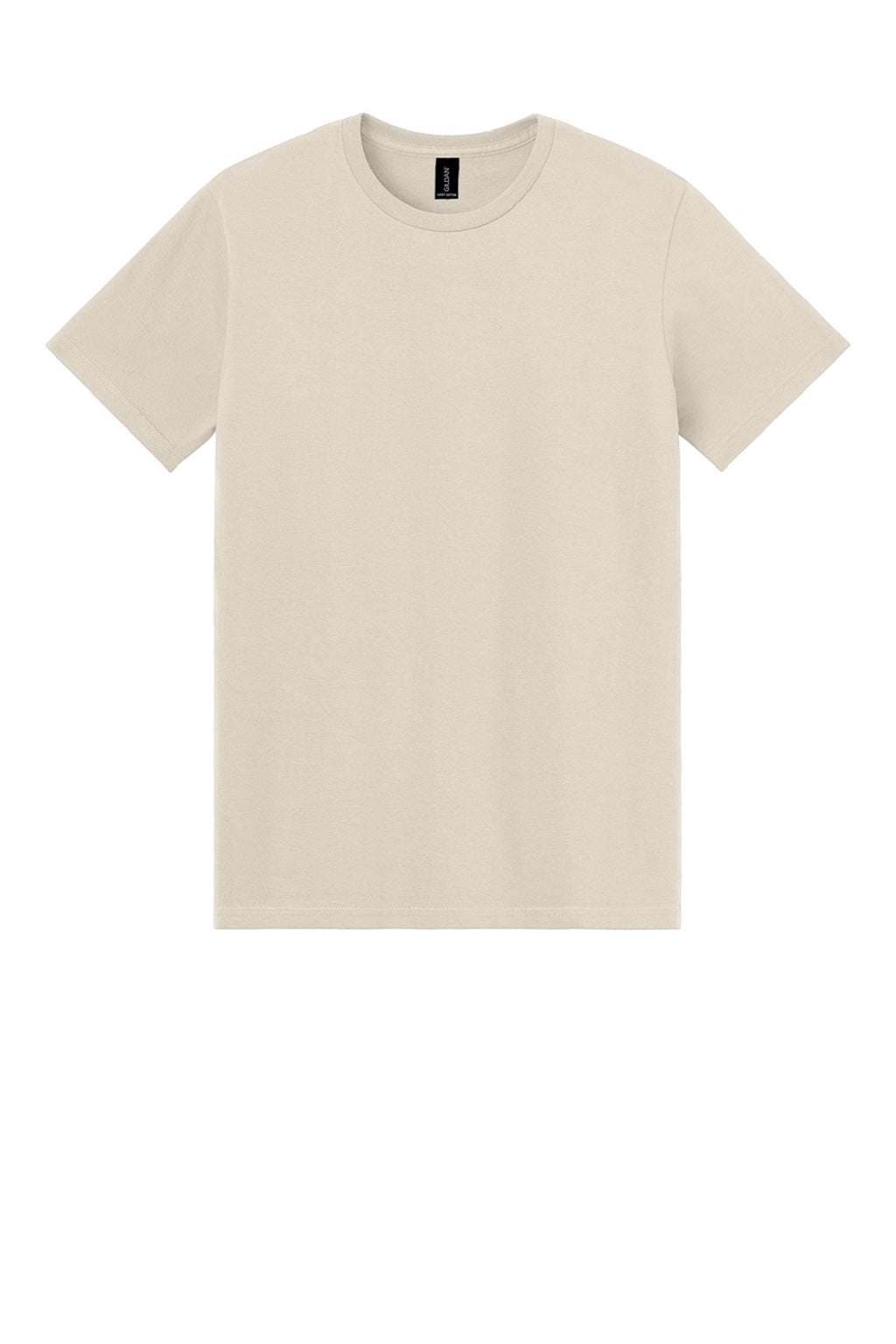 Gildan 3000 Mens Short Sleeve Crewneck T-Shirt Sand Flat Front