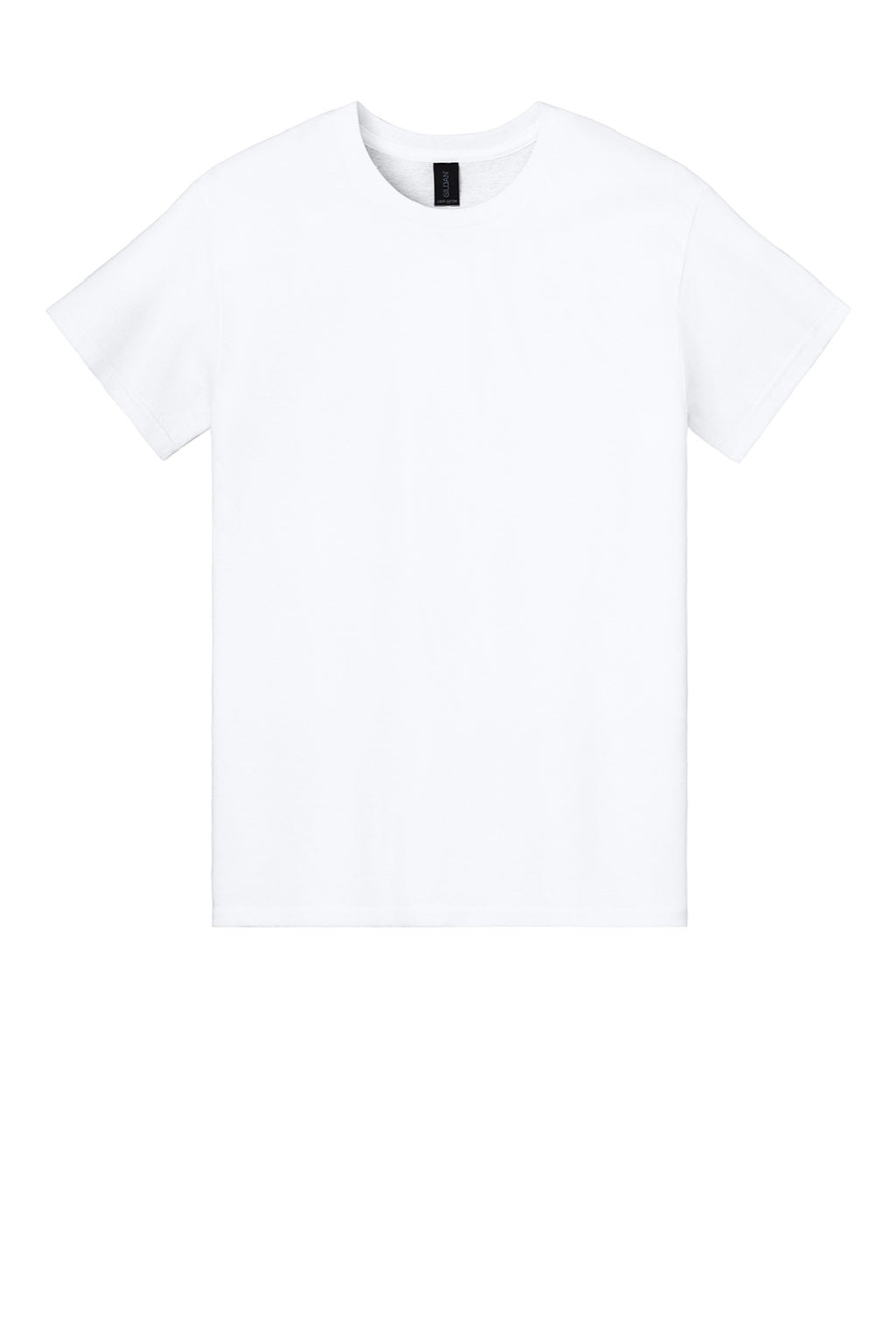 Gildan 3000 Mens Short Sleeve Crewneck T-Shirt White Flat Front