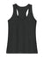 Gildan 64220LCVC Womens Softstyle CVC Racerback Tank Top Pitch Black Mist Flat Front