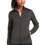 Sport-Tek Womens Sport-Wick Moisture Wicking Fleece Full Zip Sweatshirt w/ Pockets - Iron Grey