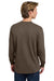 Comfort Colors 6014/C6014 Mens Long Sleeve Crewneck T-Shirt Espresso Brown Model Back