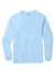 Comfort Colors 6014/C6014 Mens Long Sleeve Crewneck T-Shirt Hydrangra Blue Flat Front