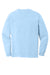 Comfort Colors 6014/C6014 Mens Long Sleeve Crewneck T-Shirt Hydrangra Blue Flat Back