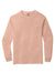 Comfort Colors 6014/C6014 Mens Long Sleeve Crewneck T-Shirt Peachy Flat Front