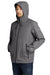 Eddie Bauer EB556 Mens WeatherEdge Plus 3-in-1 Waterproof Full Zip Hooded Jacket Metal Grey Model 3Q
